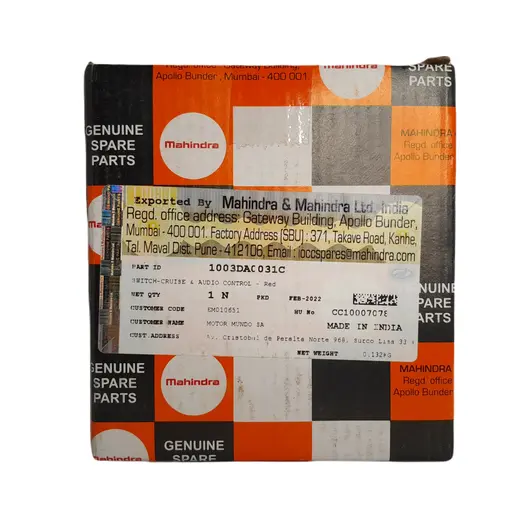 Switch Control Crucero Audio Rojo Mahindra Pik Up Scorpio - Miniatura 2