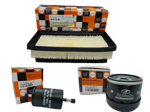 Pack Filtros Mantencion Mahindra Kuv100 Original (3 Piezas)
